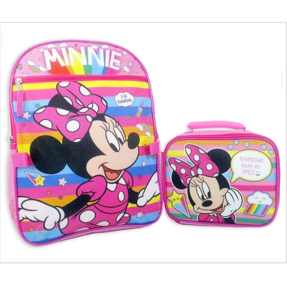 Disney Other - NWT Girls Disney Minnie Mouse Backpack Lunch & Box Disney Other - NWT Girls Disney Minnie Mouse Backpack Lunch & Box